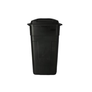 Rubbermaid Big Trash Can with Wheels Black 34gal FG28980BLA Rubbermaid Big Trash Can with Wheels Black 34gal FG28980BLA